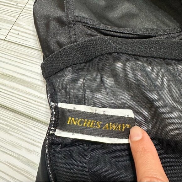 Inches Away Black & White Polka Dot One-Piece Swimsuit 8 Tummy Control - Picture 7 of 11